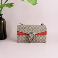 95新 GUCCI/古驰 酒神中号/单肩包/1803
