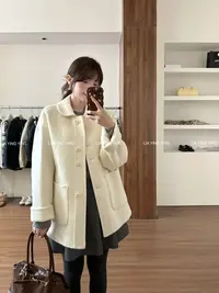 【纯白的梦】奶白色好绝！谁能拒绝白月光，版型好穿！高级感羊毛大衣