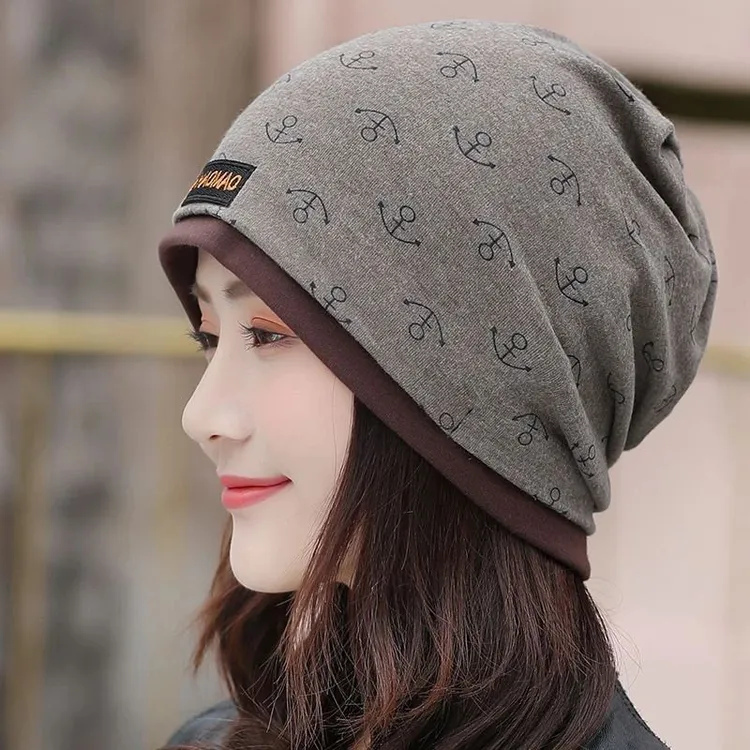 睡觉空调房防吹专用帽女士晚上睡觉戴的帽子化疗后光头帽坐月子帽