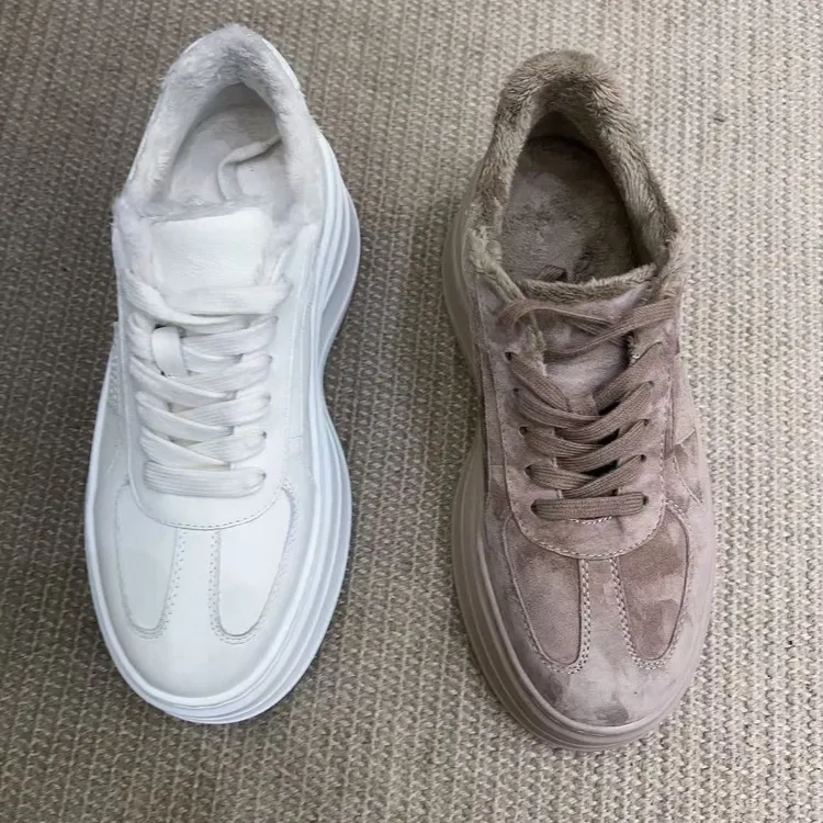 推荐 保暖内加绒台版时尚舒服不重鞋底很牛皮运动鞋休闲鞋小白鞋
