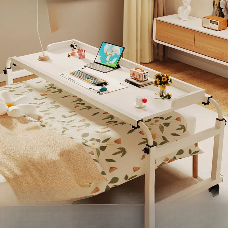 跨床桌可移动书桌电脑桌家用床上桌懒人升降卧室床边小桌子床尾桌