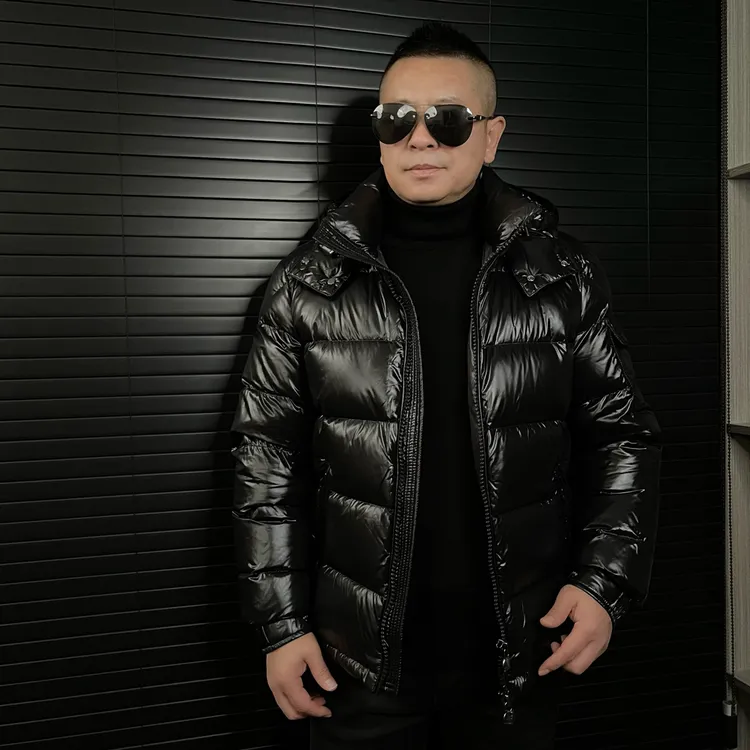 男士玛雅极寒系列经典款连帽可脱卸加厚羽绒服时尚百搭