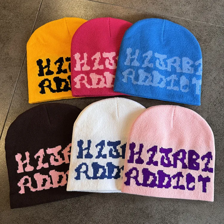 欧美新款时尚百搭毛线帽子男女秋冬防寒保暖针织帽欧美时尚针织帽