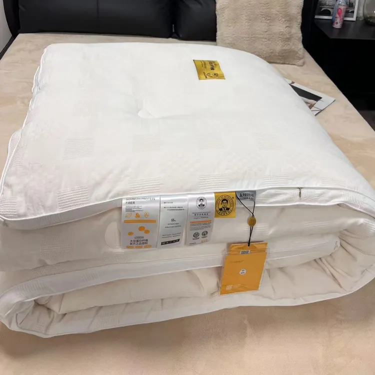 李官奇全棉55%大豆纤维被子冬被保暖被芯空调被春秋被子子母被