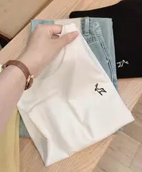 Q七言家 巨柔软！ 简约刺绣小鹿圆领打底不变形