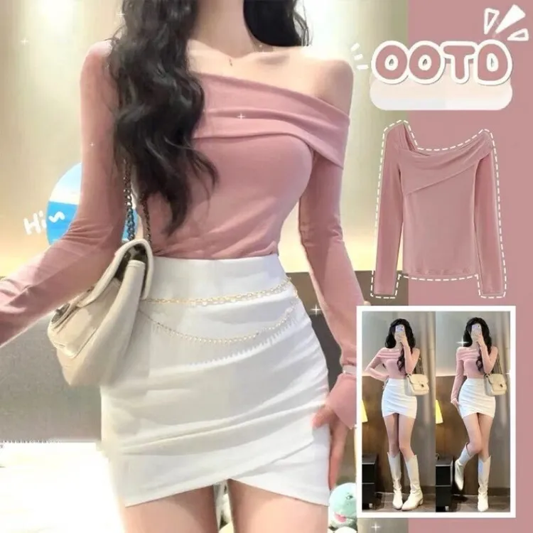 初春季盐系穿搭小个子御姐轻熟风甜辣纯欲设计感上衣两件套装裙子