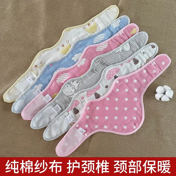 纯棉纱布护颈带男女通用空调房居家办公防寒护颈椎脖套