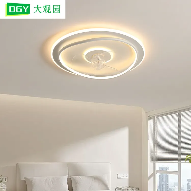 大观园新款主卧室吸顶风扇灯简约轻奢大气风扇一体灯餐厅灯具1625