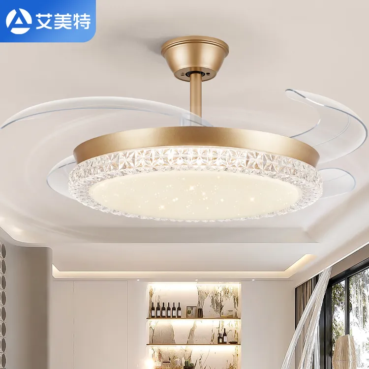 Airmate/艾美特欧式轻奢隐形风扇灯星空满天星款式高级餐厅客厅