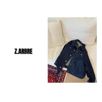 Z.ARBRE “面料与工艺” 北欧经典深蓝牛仔外套女
