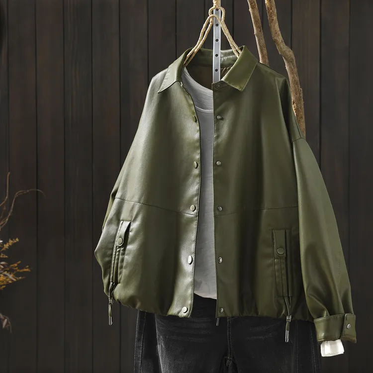 皮衣2026新款今年流行爆款春季复古PU皮慵懒风小众酷飒皮夹克外套