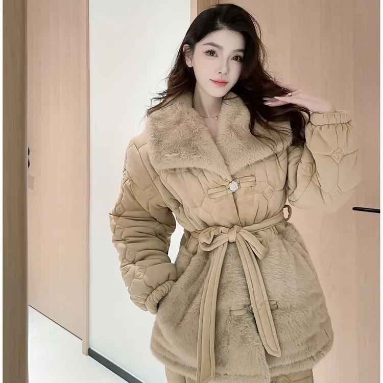 【奈思】冬季上新《南极岛2.0》三层夹棉印花长袖长裤睡衣套装加厚