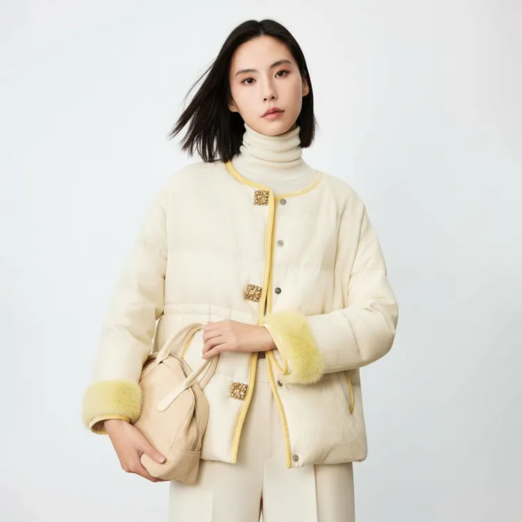 雅致炒色莱赛尔纤维面料&95珍奢鹅绒服2195