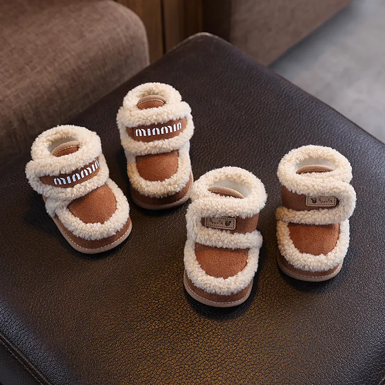 秋冬季婴儿软底鞋步前棉鞋0到1岁男女宝宝小月龄6-12个月加绒保暖