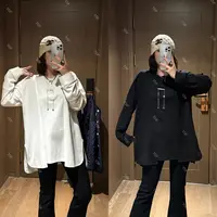 YDFSTUDIO小众【白昼遐想】欧货高品重工字母装饰设计百搭时尚上衣