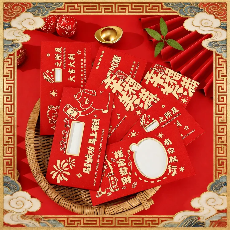 生日快乐磨砂镂空创意红包生日款红包个性惊喜仪式感礼盒情侣礼物