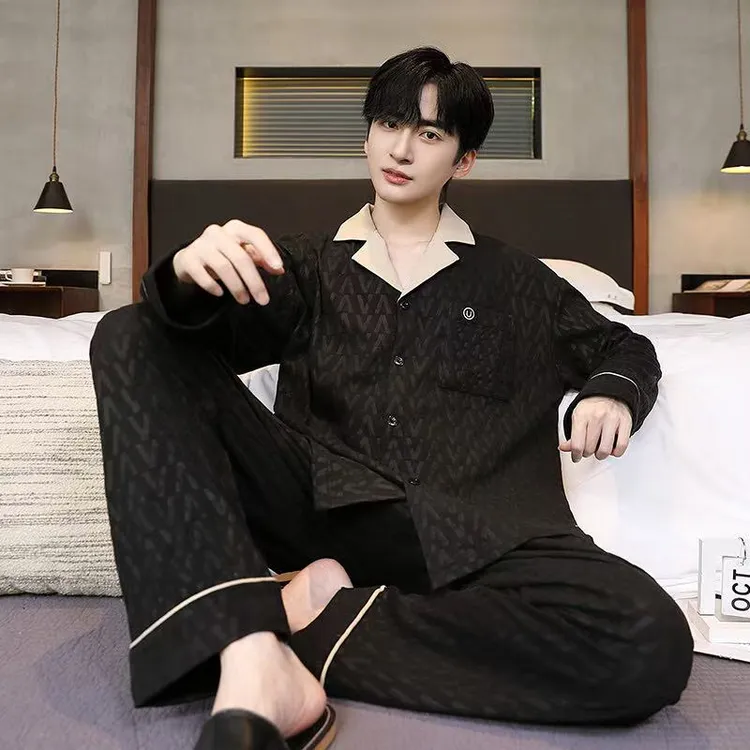【秋冬新款】德绒男士秋冬保暖加厚加绒2025新款家居服套装可外穿