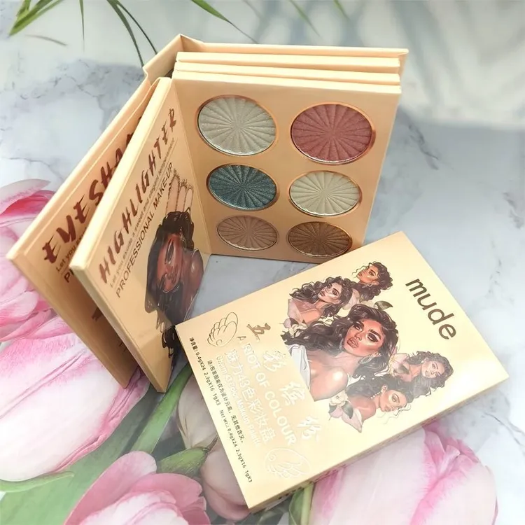 五彩缤纷4层43色书本彩妆盘一体组合眼影keqek ketap yanying 