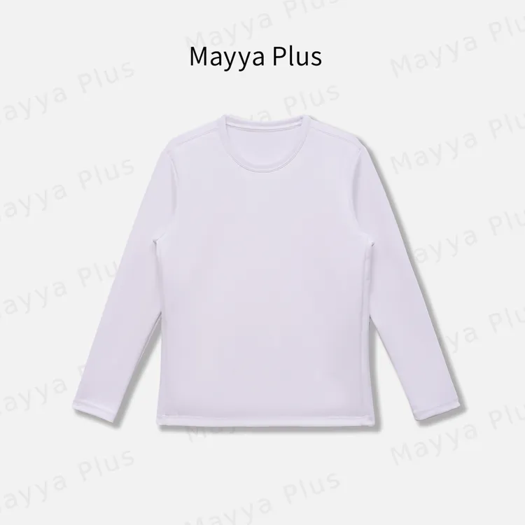 【鹅绒T】Mayya Plus麦芽定制气质显瘦流光风长袖T恤打底衫32546372