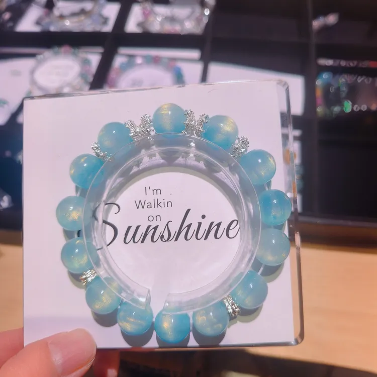 [沐芸]鎏金猫眼蓝16mm-仙女必备DIY手串