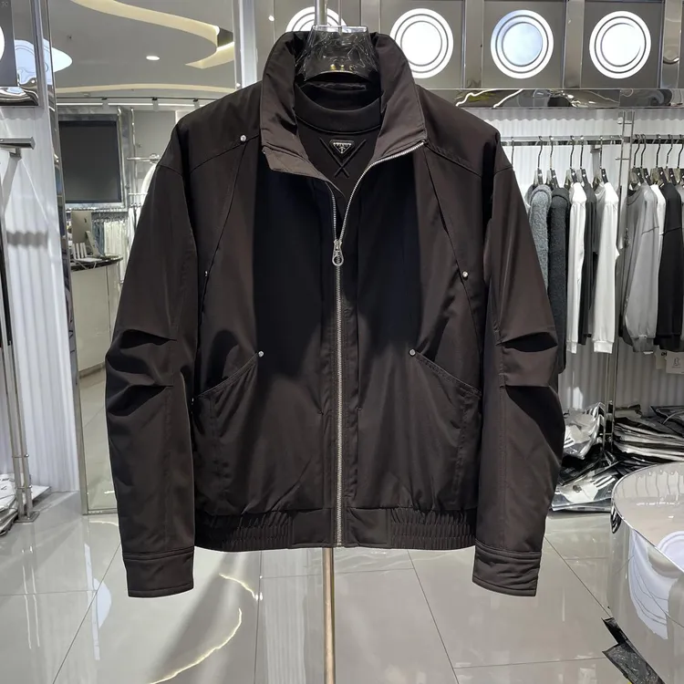 欧货高端品质感2025秋冬新款男士棉夹克外套时尚休闲加棉上衣潮牌