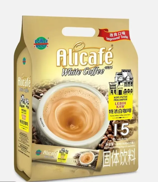 特浓三合一速溶白咖啡浓郁香醇口感佳