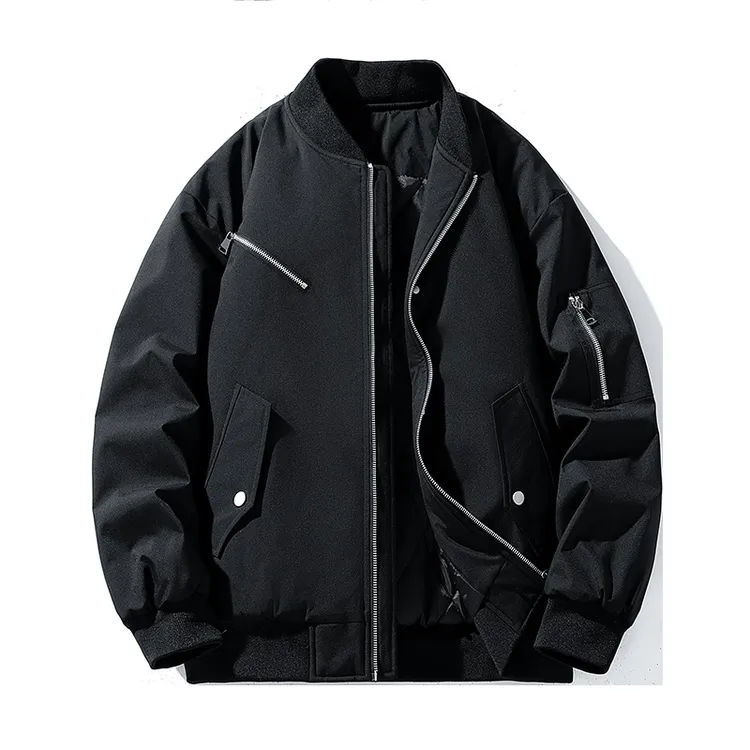 大码280斤冬季新款棒球服棉服男款加棉加厚宽松百搭派克飞行服潮