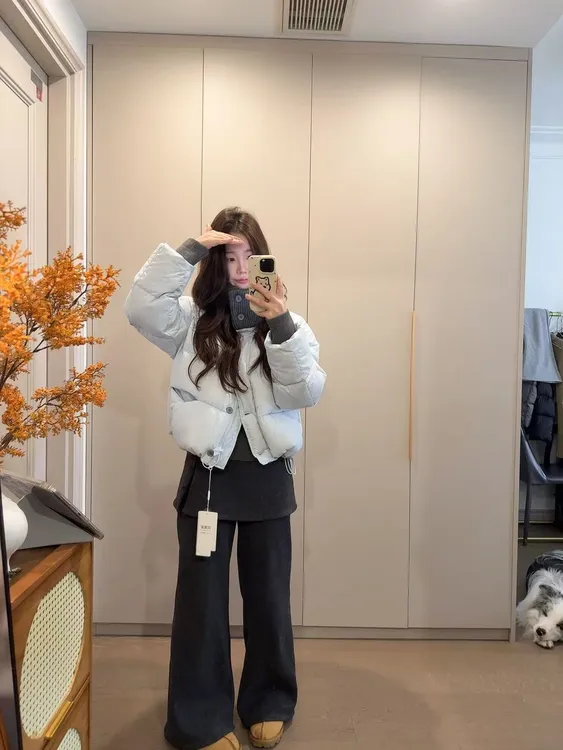 2025新款女短款棉服加厚宽松时尚洋气时髦面包服