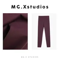 【蕴紫】MGX高腰紧身裤显瘦弹力运动打底裤M53A4902K1BD