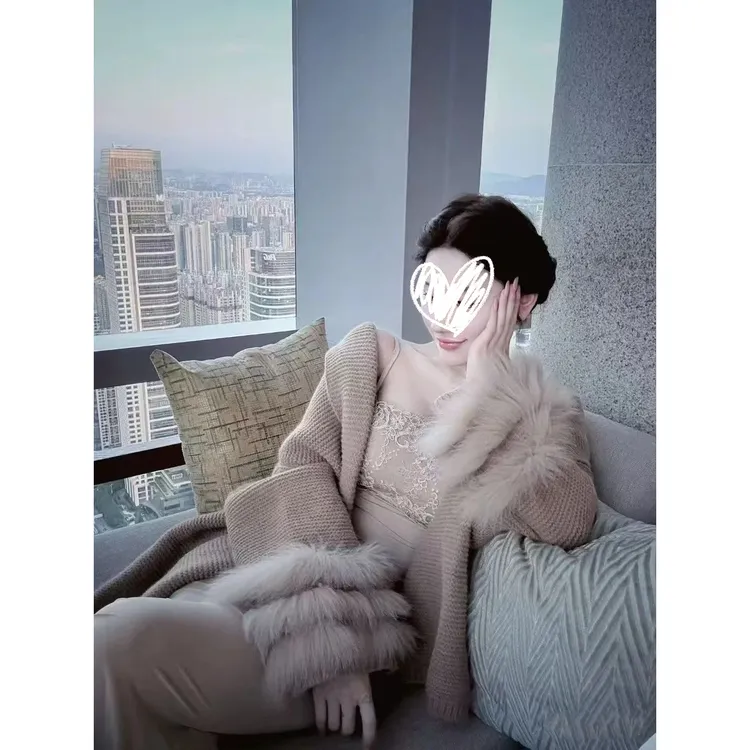 针织长袖外套+吊带连衣裙两件套御姐慵懒风休闲时尚套装女秋00712