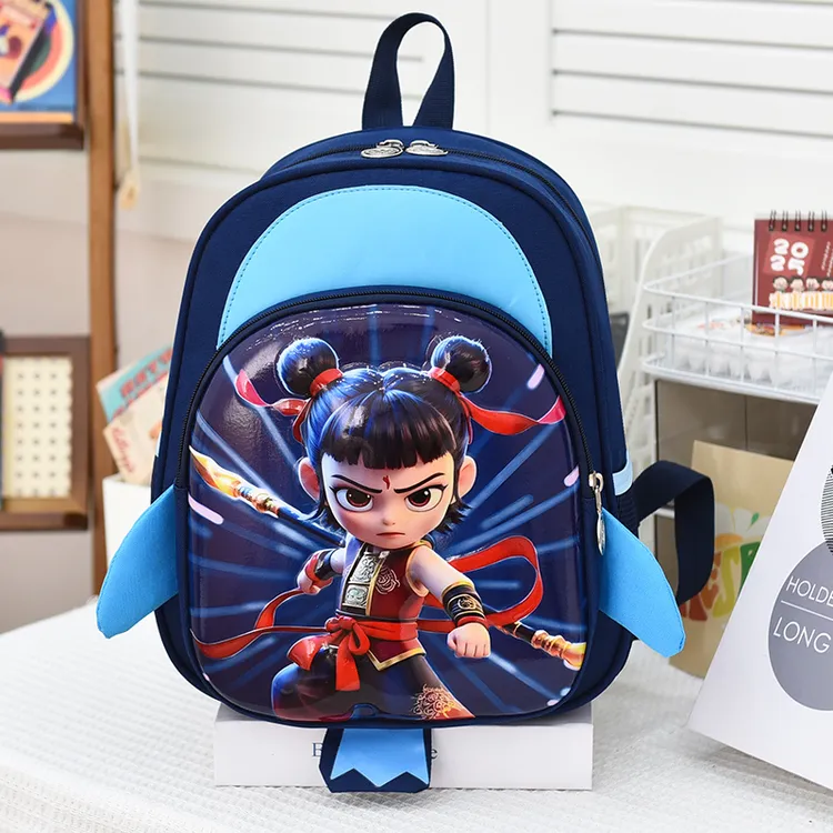 哪吒书包男孩幼儿园小中大班公主可爱女童2-5岁轻便护脊防水背包