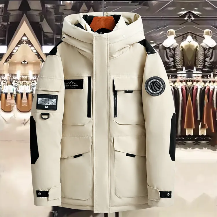 爆款高品质派克服棉服连帽中长款户外