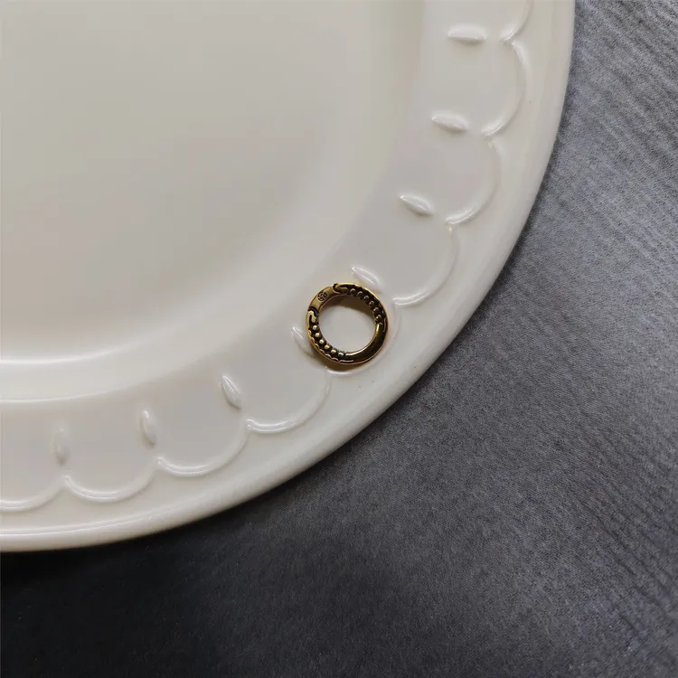 多功能开口吉祥环金色版卡环跑环藏风珠串精致DIY文玩氛围感配饰