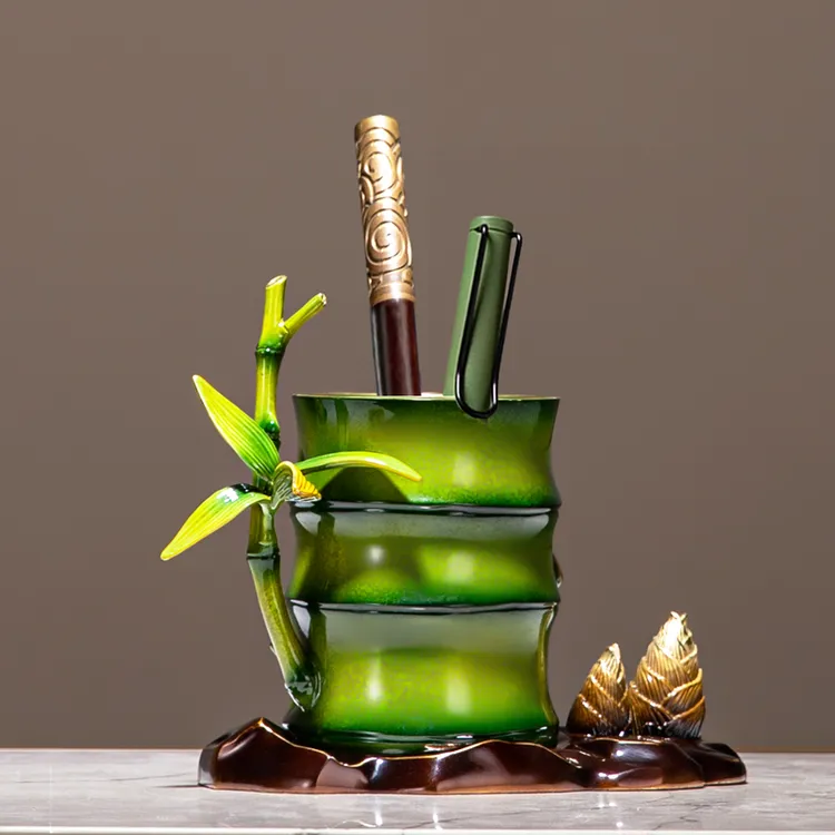 老板办公室桌面全铜马到功成家居客厅电视柜玄关装饰轻奢高档摆件