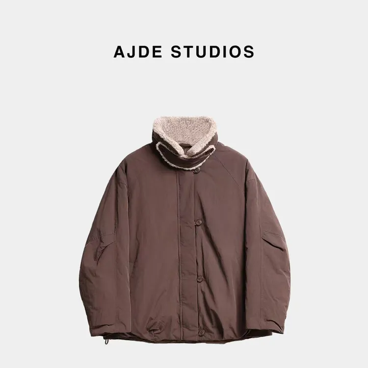 AJDE｜【90白鹅绒】LW羔毛领鹅绒服QZ秋冬穿搭