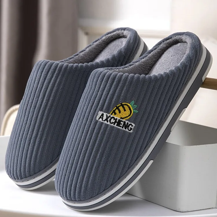 冬季棉拖鞋女士厚底防滑室内保暖男士棉拖鞋情侣棉拖冬天