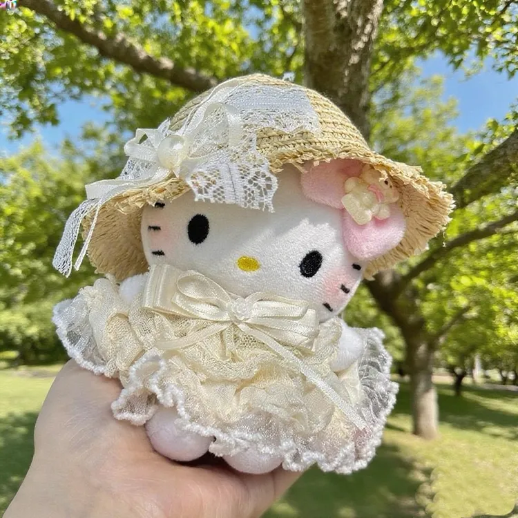 正版HelloKitty＋纯白花嫁娃衣包挂件女生玩偶钥匙扣生日礼物