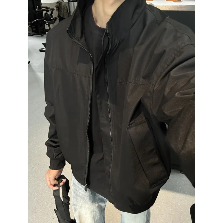 cleanfit短款工装外套男秋季硬汉穿搭三防立领冲锋衣美式飞行夹克