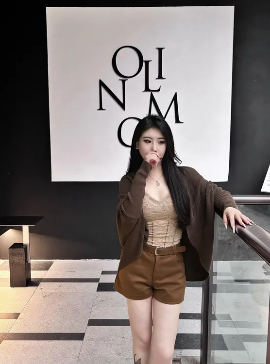 【送腰带】毛呢牛仔棉短裤外穿美式辣妹韩系拼接下衣失踪风高腰短裤商品图