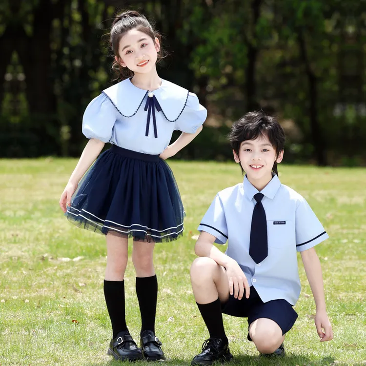 六一儿童合唱演出服女童纱裙舞蹈服小学生幼儿园毕业朗诵表演服装