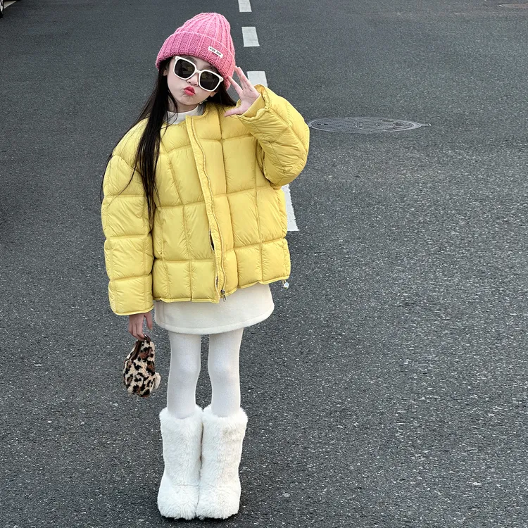 女童秋冬款外套2025新款儿童冬季面包服大童女孩冬装超好看棉服潮