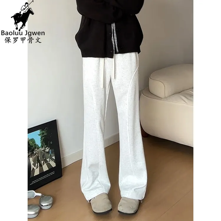 Baoluu Jgwen/保罗甲骨文松紧带潮流风卫裤裤子宽松休闲裤百搭