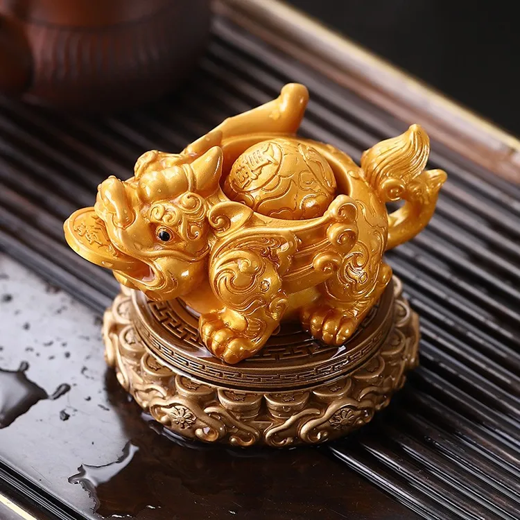 金蟾茶宠精品变色可养貔貅茶道用品茶桌台茶玩招财三足蟾蜍摆件大