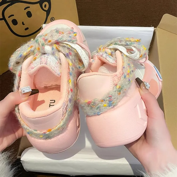 鞋子女小众厚底小白鞋2025春秋新款大头鞋休闲板鞋丑萌百搭增高鞋