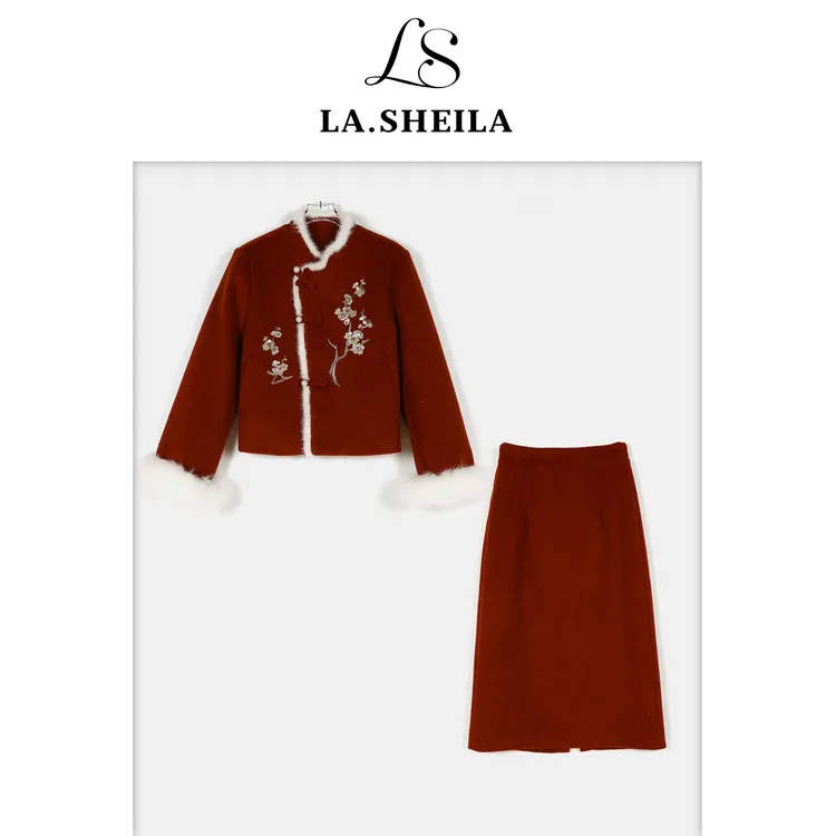 LA.Sheila新年战袍“ 樱花女神”羽绒服送半身裙254-TZ/1013-6692