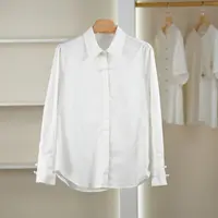 麦迪尚品【夕Y】50909122 纯色宽松长袖衬衫春秋女装专柜正品