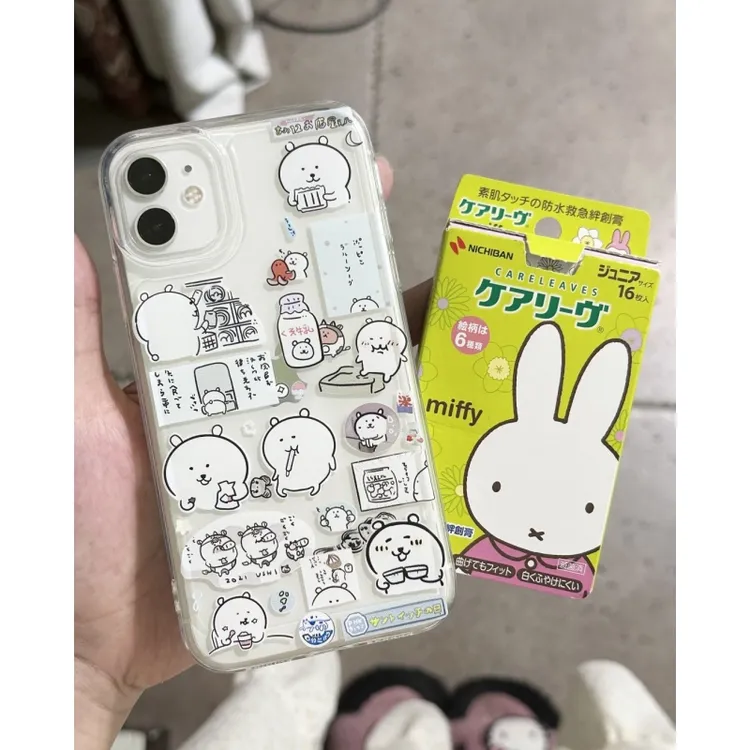 奥菲顿插画自嘲熊适用iPhone1615高透手机壳华为vivo小米15oppo套