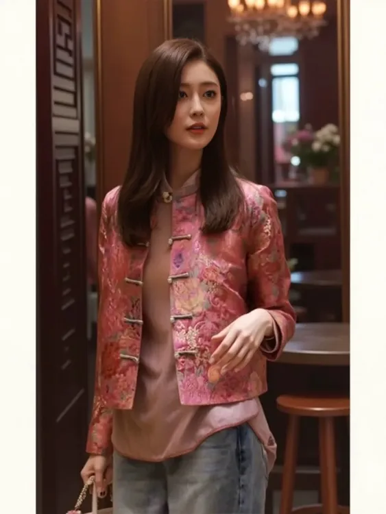 SCD02827小众新中式女装中国风超好看红色盘扣外套女改良唐装上衣