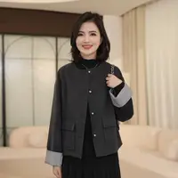 枫竺阿楠anan羊毛圆领双面呢大衣女秋冬高级感外套女秋出游上衣