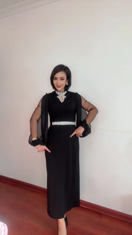 新款时尚白搭显瘦气质优雅高贵连衣裙